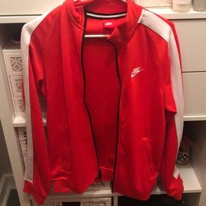 Red Nike zip up